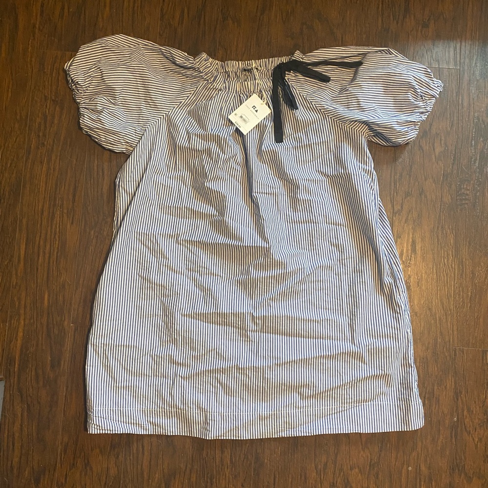 Stripped babydoll dress